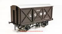 K7010B Kernow Models LSWR Diag 1410 Covered Van - LSWR Brown